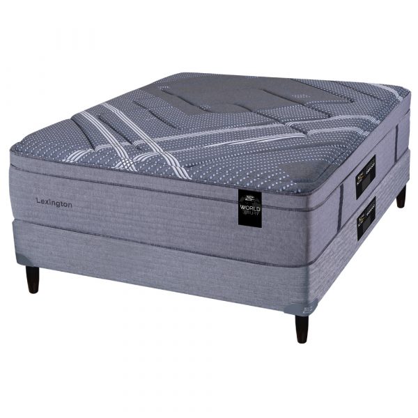 Sommier y Colchon Lexington Gris 1.30 King Koil de Espuma 2 Plazas 130x190